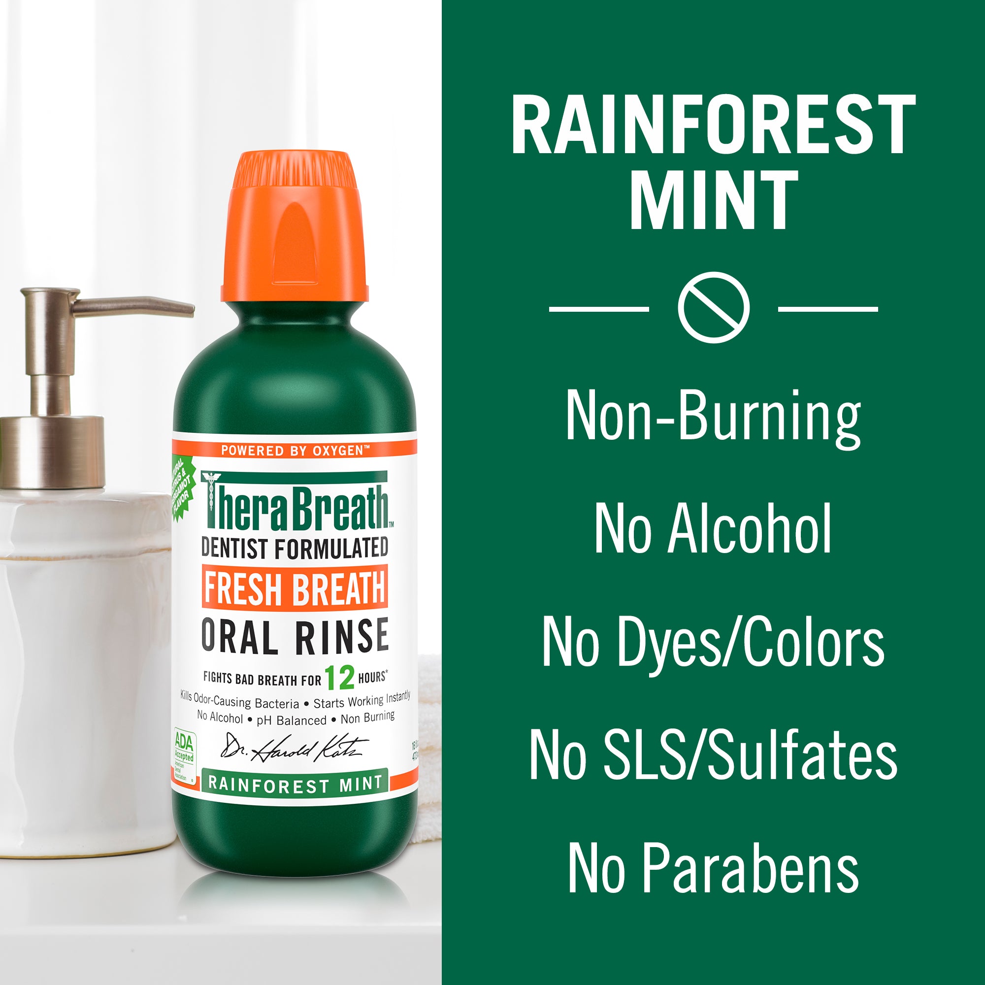 Alternative view of Fresh Breath Oral Rinse - Rainforest Mint